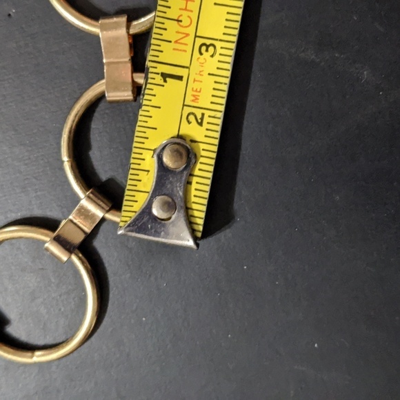 Gold Tone Open Circle Link Chain Statement Necklace - Picture 5 of 5